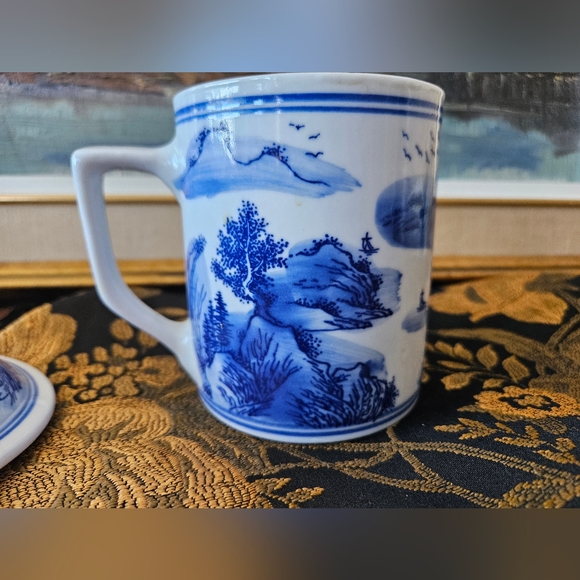 Vintage Blue and white Chinese tea cup made by Jingdezhen - Picture 7 of 7